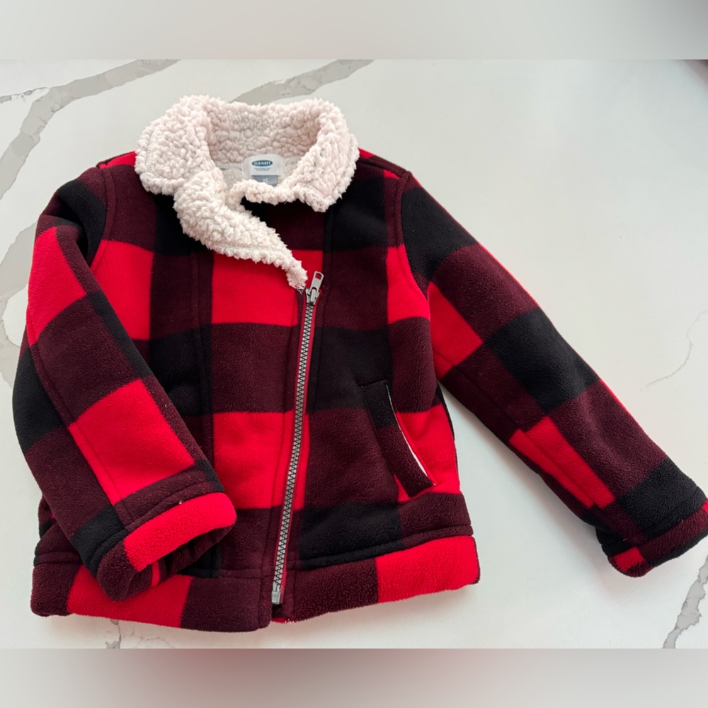 OLD NAVY Fleeced Lined Buffalo Check Bomber